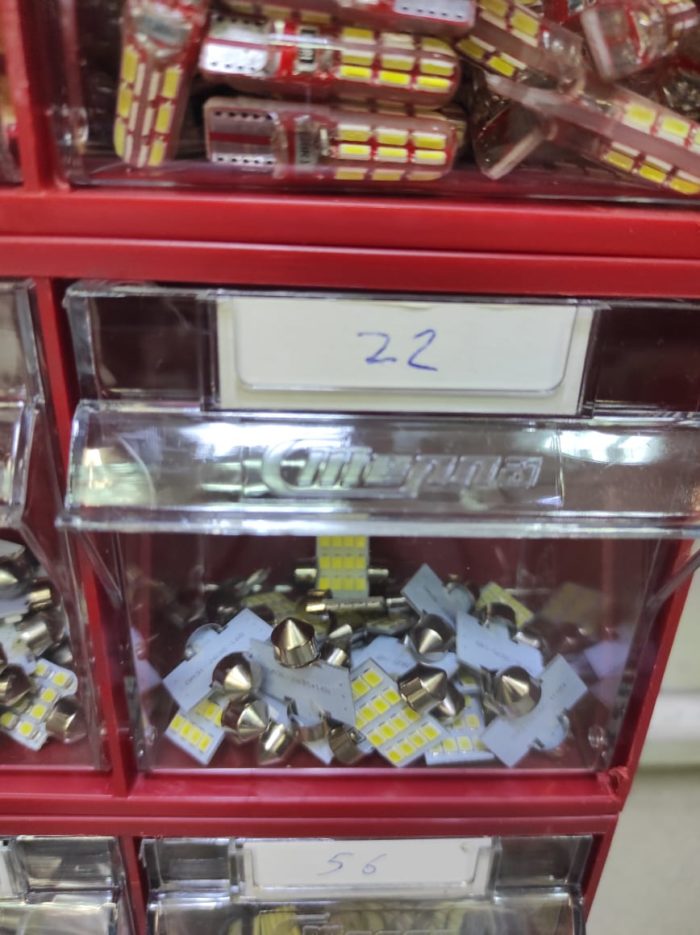 Диоды C5W керамика 16 SMD бел 41мм