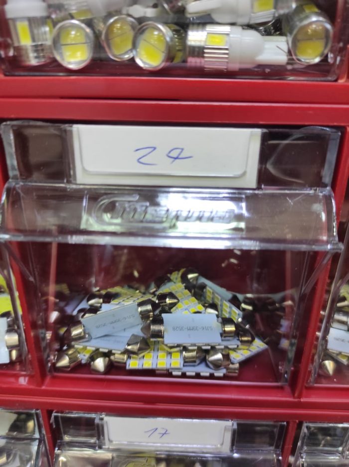 Диоды C5W керамика 16 SMD бел 41мм