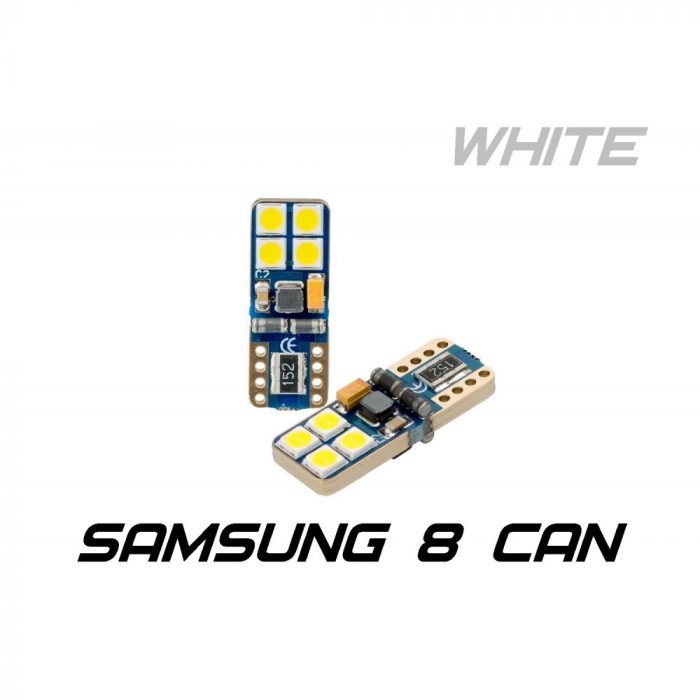 Диод W5W (T10) Optima Premium SAMSUNG Chip 8, CAN, 12V, (W2.1X9.5D), OP-W5W-SM8