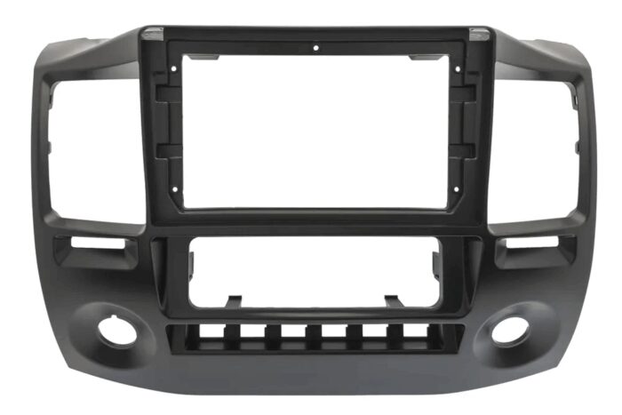 Рамка для ГАЗ Газель Бизнес 2010 - 2022 авто с климатом черная матовая для 9"