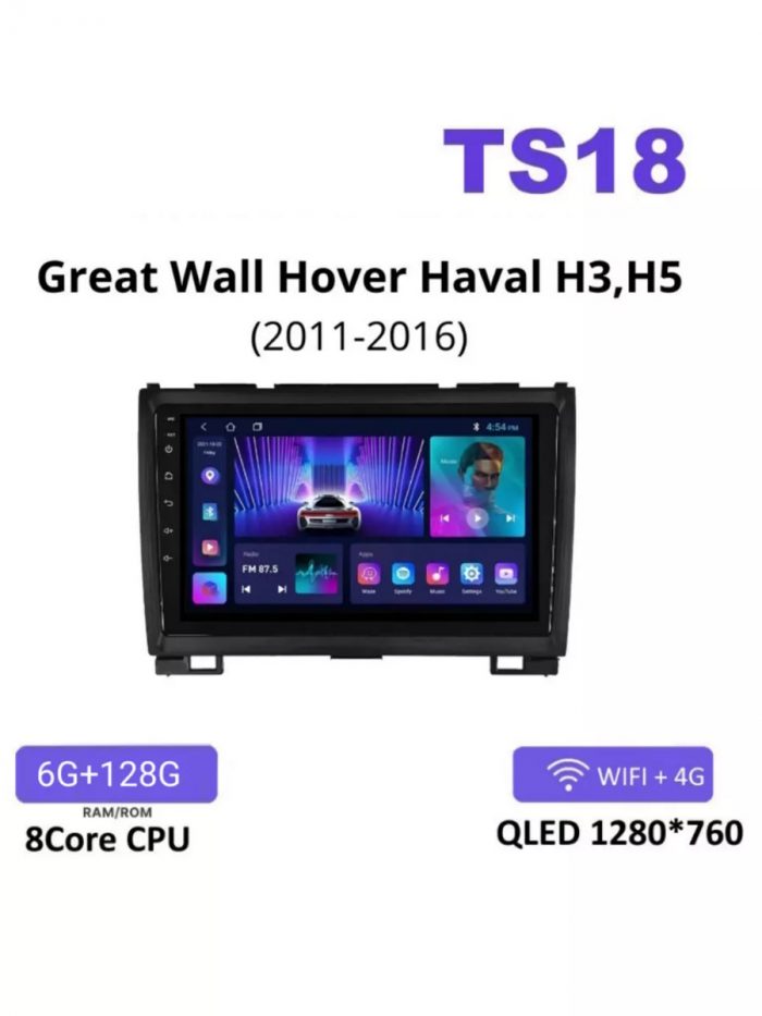 АвтомагнитолаTS18PRO GREAT WALL Hover 6/128Gb