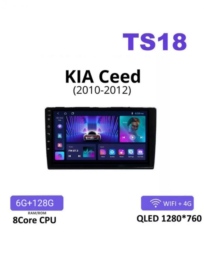Автомагнитола TS18PRO KIA Ceed 2006-2009 6 128Gb