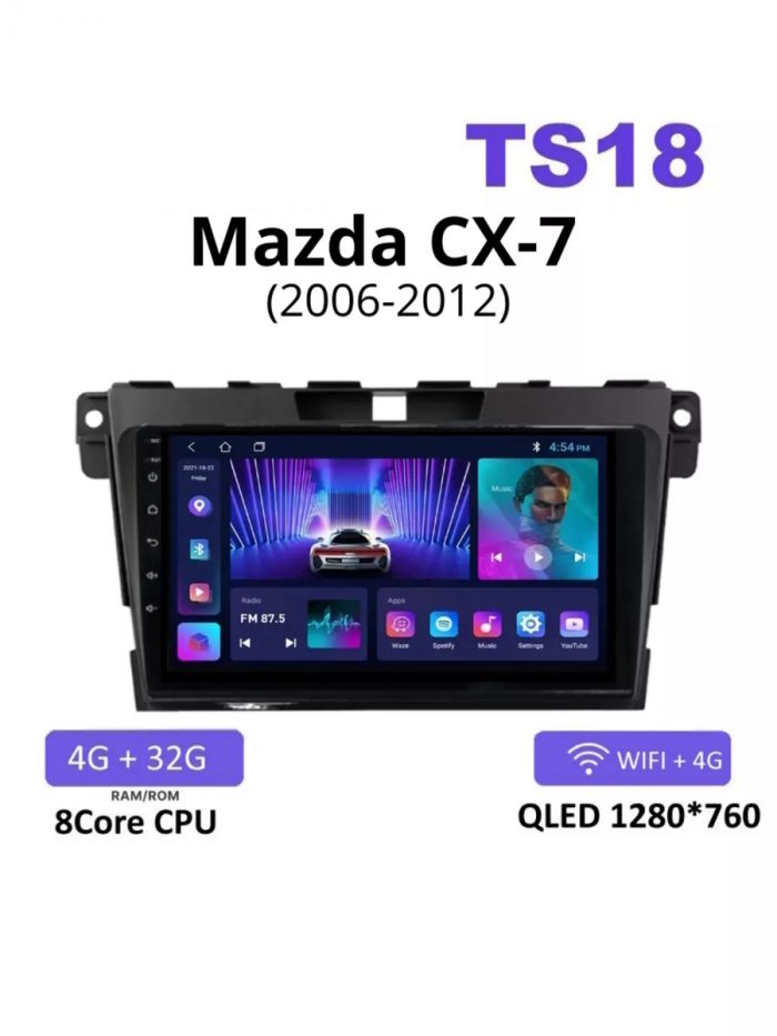 Магнитола TS18 Mazda CX-7 2006-2012 4/32
