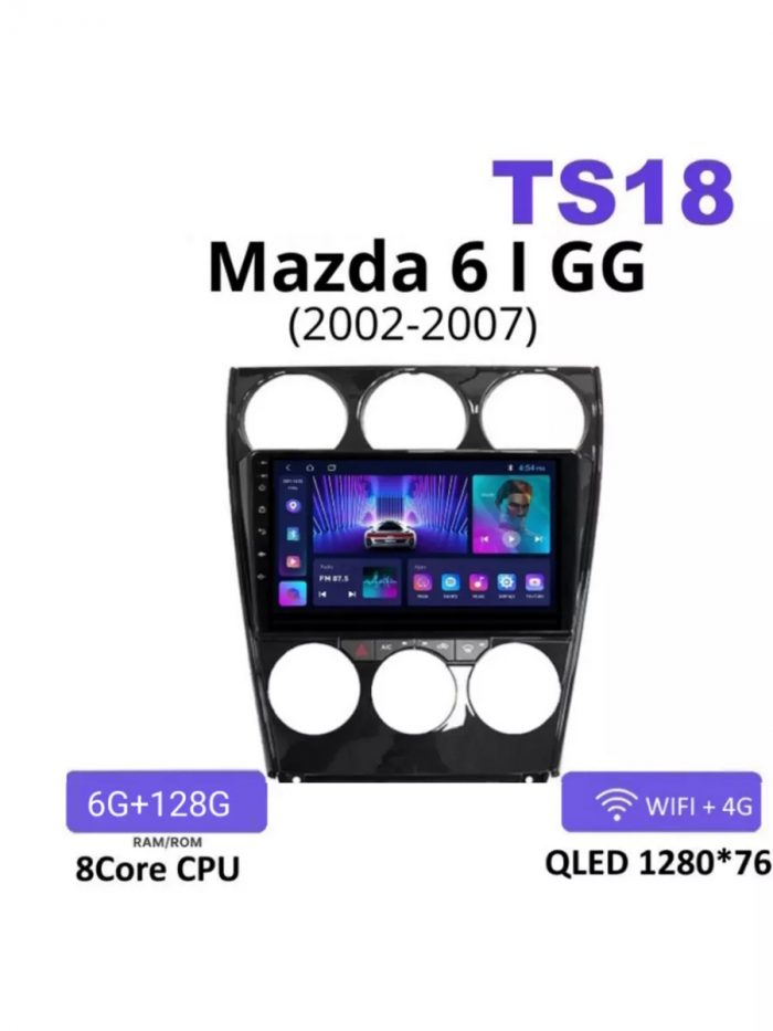 Автомагнитола TS18PRO Mazda 6 GG 2002-2007 6/128Gb