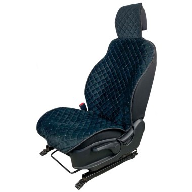 Накидки велюр черный с белой строчкой с боками