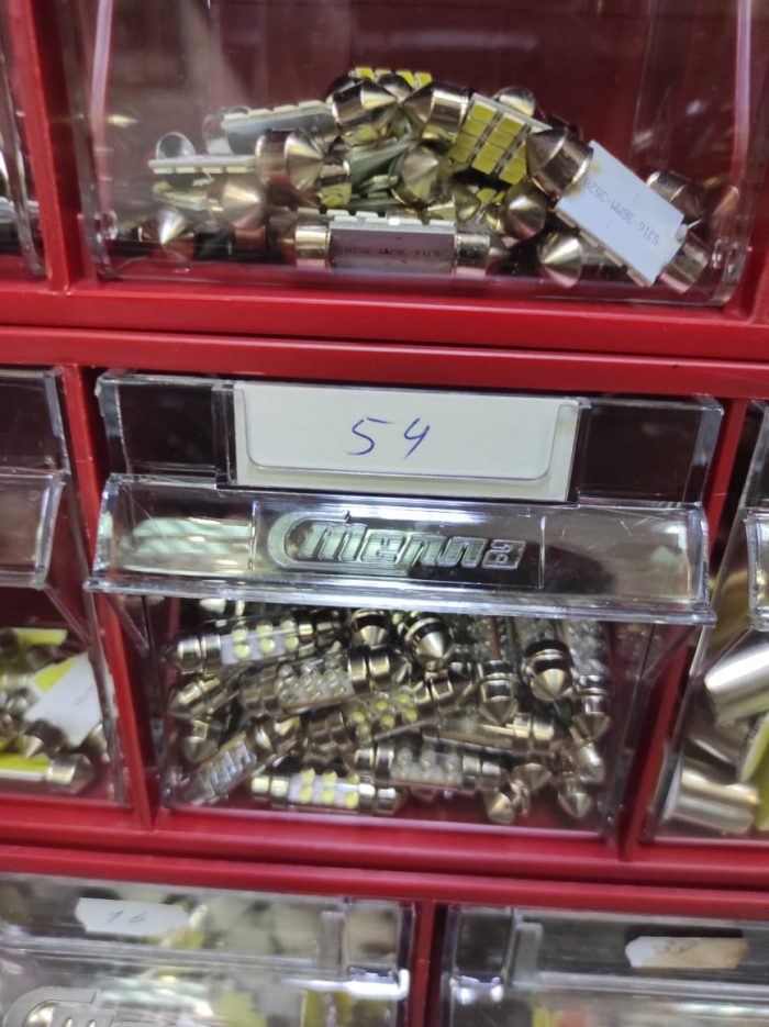 Диоды C5W в стеклянной колбе 6 SMD 36мм бел