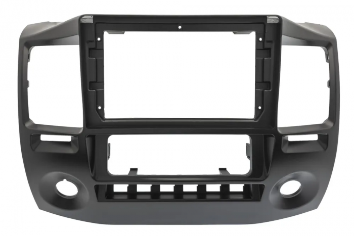 Рамка для ГАЗ Газель Бизнес 2010 - 2022 авто с климатом черная матовая для 9"