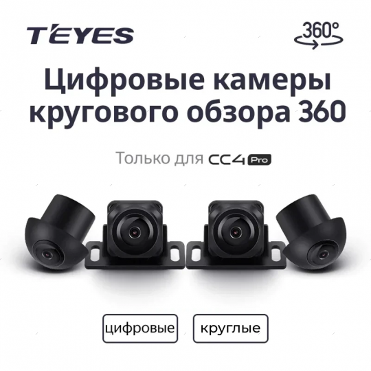 Камеры кругового обзора Teyes 360 для CC4 Pro