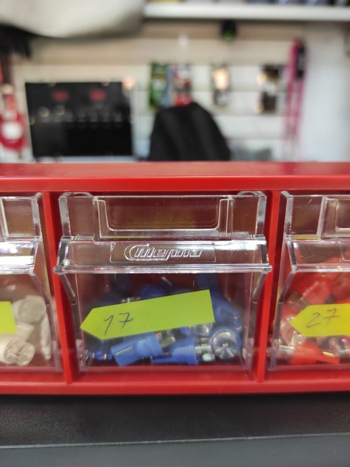 Диоды W5W линза мал б/ц в асс. синий