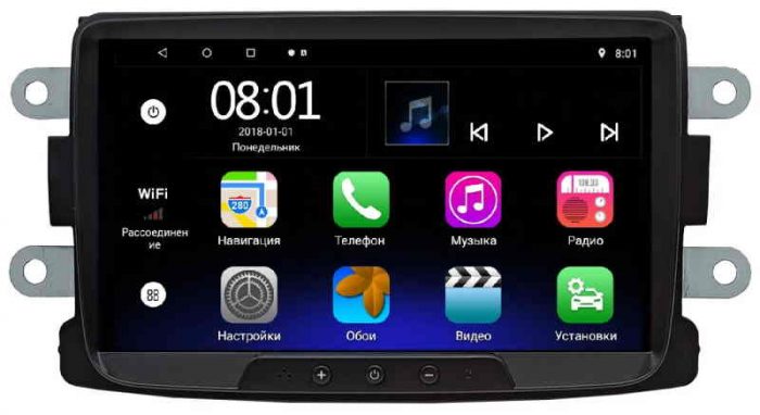 Магнитола универсальная Renault 1/16